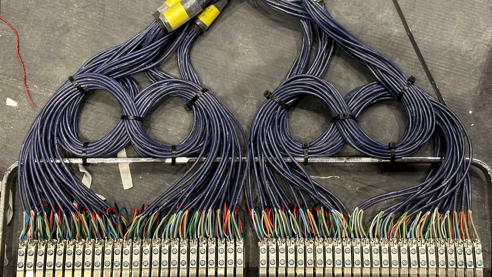 Bantam patch bay wiring for a recording studio install
